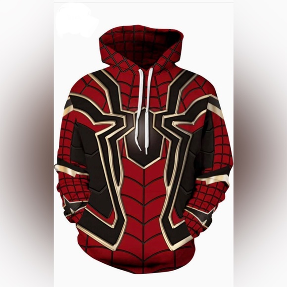 Iron Spiderman pullover jacket hoodie - Picture 2 of 6
